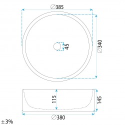 Umywalka nablatowa Rea Alice