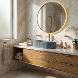 Umywalka nablatowa Rea Vanda Blueberry Matt