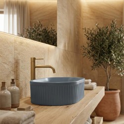 Umywalka nablatowa Rea Vanda Blueberry Matt