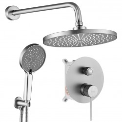 Zestaw natryskowy podtynkowy Rea Lungo Stripe Nikiel Szczotkowany + BOX