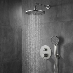 Zestaw natryskowy podtynkowy Rea Lungo Stripe Nikiel Szczotkowany + BOX