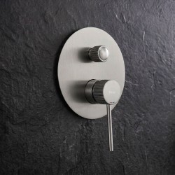 Zestaw natryskowy podtynkowy Rea Lungo Stripe Nikiel Szczotkowany + BOX