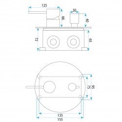 Zestaw natryskowy podtynkowy Rea Lungo Stripe Nikiel Szczotkowany + BOX