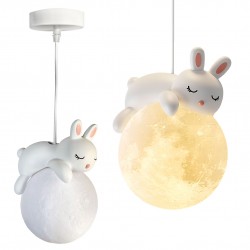 LAMPA SUFITOWA WISZĄCA ŚPIĄCY KRÓLICZEK G164-1CP