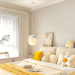 LAMPA SUFITOWA WISZĄCA ŚPIĄCY KRÓLICZEK G164-1CP