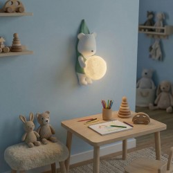 KINKIET ŚCIENNY MIŚ W KOSZULCE G169-1W NIEBIESKI