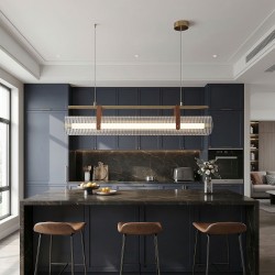 Lampa wisząca LED APP1796-CP Złota Szczotkowana