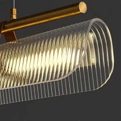 Lampa wisząca LED APP1796-CP Złota Szczotkowana