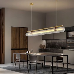 Lampa wisząca LED APP1796-CP Złota Szczotkowana