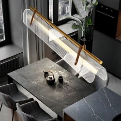 Lampa wisząca LED APP1796-CP Złota Szczotkowana