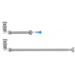 Syfon umywalkowy z korkiem klik-klak Rea Flow Tytan