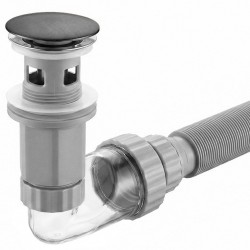 Syfon umywalkowy z korkiem klik-klak Rea Flow Tytan