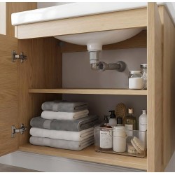 Syfon umywalkowy z korkiem klik-klak Rea Flow Biały