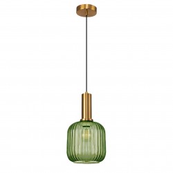 Lampa Sufitowa Wisząca Szklana APP462-1CP Zielona