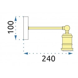 Lampa Ścienna Kinkiet Loft APP618-1W