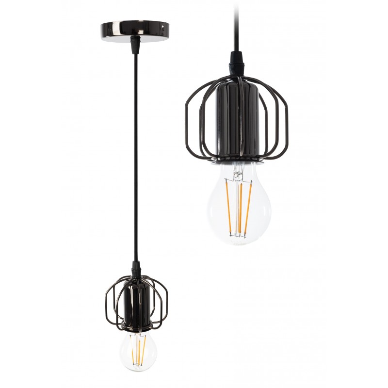 Lampa sufitowa wisząca w stylu loft  APP595-1CP Czarna