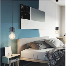 Lampa sufitowa wisząca w stylu loft  APP595-1CP Czarna
