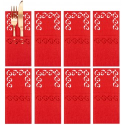 Pokrowiec na sztućce Świateczny 8 szt (KF357R x2)