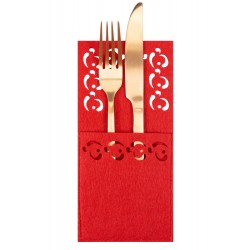 Pokrowiec na sztućce Świateczny 8 szt (KF357R x2)
