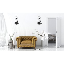 LAMPA ŚCIENNA KINKIET LED SPRING UP APP829-W Czarny MATT