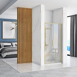 Drzwi Prysznicowe Przesuwne REA Rapid Slide 120 Złote Szczotkowane
