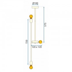 Lampa Wisząca APP1115-6CP