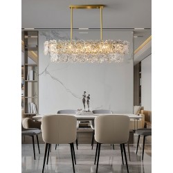 LAMPA KRYSZTAŁOWA WISZĄCA APP1198-4CP ZŁOTA