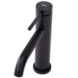 Bateria umywalkowa REA CLIF CZARNA NISKA