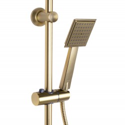 Zestaw  Natryskowy REA Bravo Złoty Szczotkowany