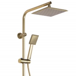 Zestaw  Natryskowy REA Bravo Złoty Szczotkowany