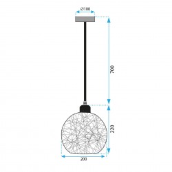 Lampa Wisząca Boho APP1320-1CP