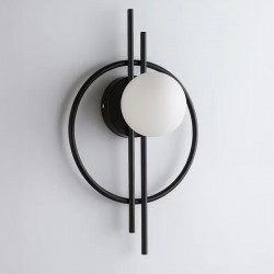 LAMPA ŚCIENNA KINKIET APP1435-W CZARNA