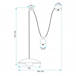 LAMPA SUFITOWA WISZĄCA APP1451-1CP Złota