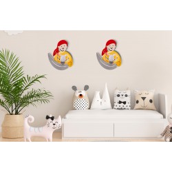 LAMPA ŚCIENNA KINKIET ŻÓŁTY PIRAT 4717