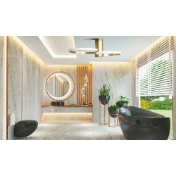 Lampa sufitowa plafon APP1402-CW Złota