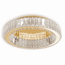 LAMPA KRYSZTAŁOWA PLAFON APP1721-C 50 cm ZŁOTA