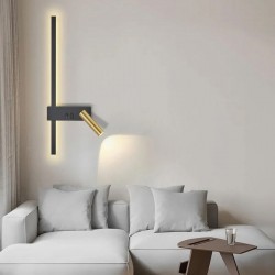 LAMPA ŚCIENNA KINKIET APP1439-W PRAWY BLACK GOLD