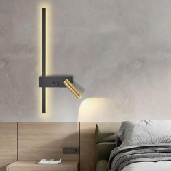 LAMPA ŚCIENNA KINKIET APP1439-W PRAWY BLACK GOLD