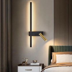 LAMPA ŚCIENNA KINKIET APP1439-W PRAWY BLACK GOLD