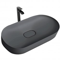 Umywalka konglomeratowa IRIS 71 CM szary mat