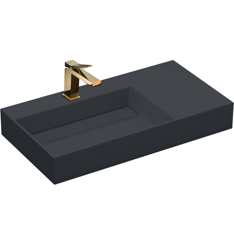 Umywalka konglomeratowa Archi 75 CM Szary mat