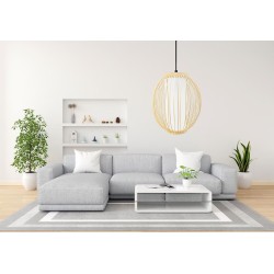 LAMPA WISZĄCA BAMBUSOWA APP1634-1CP