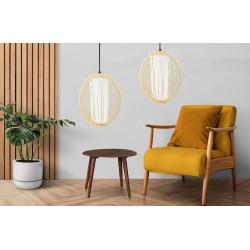 LAMPA WISZĄCA BAMBUSOWA APP1634-1CP