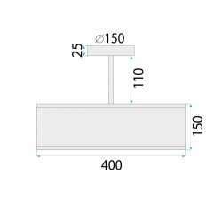 LAMPA SUFITOWA WISZĄCA Black APP1581-3C