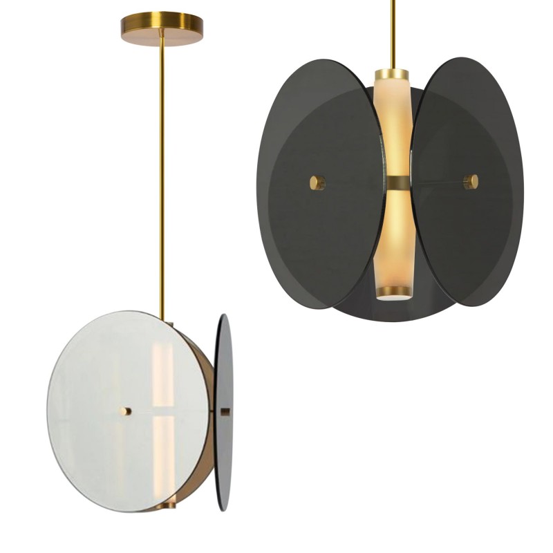 LAMPA SUFITOWA WISZĄCA Czarna APP1675-CP Round