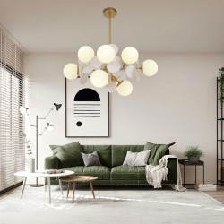 LAMPA SUFITOWA WISZĄCA ZŁOTA APP1565-12