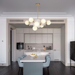 LAMPA SUFITOWA WISZĄCA ZŁOTA APP1565-12