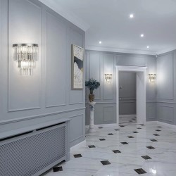 Lampa kryształowa kinkiet APP1536-1W Chrom