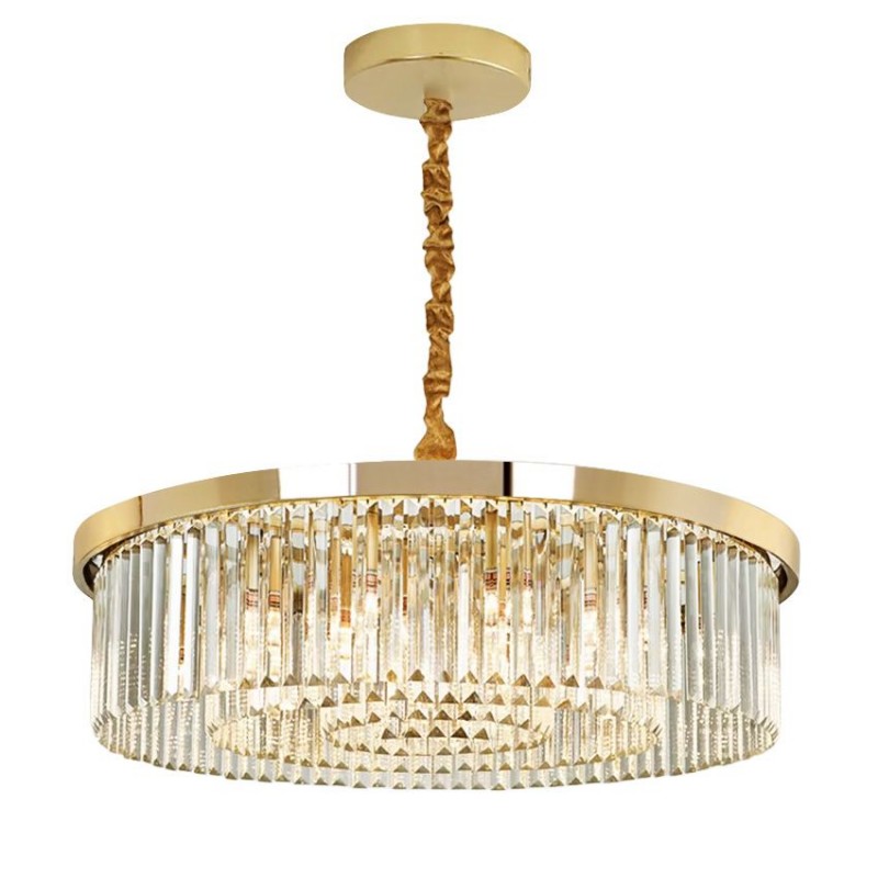 Lampa kryształowa wisząca APP1531-8CP4 Złota