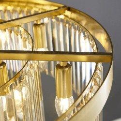 Lampa kryształowa wisząca APP1531-8CP4 Złota